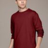 Veirdo® Pure Cotton Round Neck Regular Fit Solid Full Sleeve... - Image 7