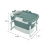 MERISHOPP®Bathroom Tub Large Soft Soaking Standing Bath Tub ... - Image 9
