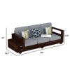 SAAMENIA FURNITURES Solid Sheesham Wood 3 Seater Sofa Set wi... - Image 3