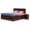 Royal Finish Nivora Solid Wood King Size Bed with Storage - ... - Image 8