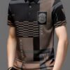Men\'s Irregular Geometric Pattern and Alphabet Print Sports... - Image 5