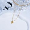MEENAZ pendant necklace chain for women girls Love anti tarn... - Image 6