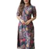 Sun Fashion And Lifestyle Women\'s Chanderi Stitched Printed... - Image 2