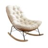 Velura Upholstered Rocking Chair Lounge Chair for Front Porc... - Image 6