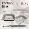 Bowl & More Sink Handmade Stainless Steel Sink For Kitchen a... - Image 3