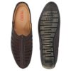 FAUSTO FST FOSME-2032 BROWN-42 Men\'s Brown Laser Cut Back O... - Image 7