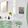 Boniry Stickable Double Layer Soap Dish Holder - Wall Mounte... - Image 6