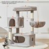 ﻿Taoqimiao Cat Tree,37.8-Inch Cat Tower for Indoor Cats,2 Lu... - Image 4