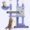 53" Cat Tree Tower Furniture with Sisal Scratch Post and Boa... - Image 6
