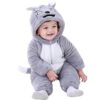 BRANDONN Unisex Baby Flannel Jumpsuit Panda Style Cosplay Cl... - Image 2