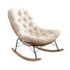 Velura Upholstered Rocking Chair Lounge Chair for Front Porc... - Image 4