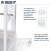 Prevue Pet Products Clear View Glass Bird Cage Crystal Palac... - Image 4