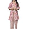 GRECIILOOKS Rayon Ethnic Kurta Set Pink - Image 2