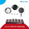 MILTON Premium Red Manual Ignition Glass Top Gas Stove,1-Yea... - Image 3