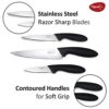 Pigeon by Stovekraft Stainless Steel Kitchen Knives Set, 3-P... - Image 4