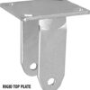 6 inch x 2 inch Pro-Tech Polyurethane Heavy Duty Non-Marking... - Image 9