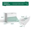 BIZOEIRON 2 Drawer Lateral File Cabinet with Lock, Metal Ver... - Image 4