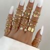 Shining Diva Fashion Stylish Rings for Women and Girls - Set... - Image 3