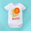Knitroot Monthly Birthday Special, Onesie, 1 Month Cute Tige... - Image 4
