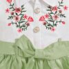 Nfashion Green Delta Rayon Casual Solid Midi Dress for Girls... - Image 5