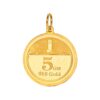 Sri Jagdamba Pearls?22kt 5 Gram Flower Yellow Gold Coin Cum ... - Image 3
