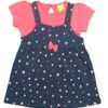 Clothe Funn New Born Knee Length Baby Girl Dress (Navy, Cora... - Image 2