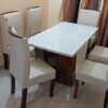Taxzek Marble 6 Chairs Dinning Table Large (Leather) (2.6Wx5... - Image 6