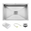 Ruhe® Handmade Exclusive Single Bowl Kitchen Sink - 24x18x10... - Image 10