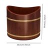 MERISHOPP®Wooden Foot Tub Comfort Foot Soaking Bucket for Wo... - Image 4