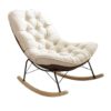 Velura Upholstered Rocking Chair Lounge Chair for Front Porc... - Image 5