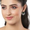 Karatcart Women Green American Diamond Stud Earrings - Image 3