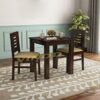 Solid Sheesham Wood 2 Seater Dining Table Set with 2 Chair f... - Image 3
