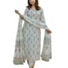 KLOSIA Women Printed Kurta and Pant Set with Dupatta (IN, Al... - Image 2