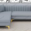 Sixpine Modern 3 + Lounger RHS Lined Sofa | L Type Sofa | Si... - Image 2