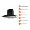 Hindware Chimney Cleo Heat Autoclean 60cm 1200m3/hr Black - Image 5