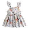 Hopscotch Girls Cotton FloralAngel Sleeves Dress Set Casual ... - Image 3