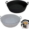 Niwix Pack of 2 Air Fryer Silicone Liners I Round Basket Bak... - Image 2