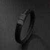 Fashion Frill Stylish Bracelet For Men Leather Bracelet Magn... - Image 3