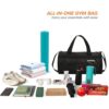 Cranique Duffle Gym Bag with Shoe Compartment & Yoga Mat Hol... - Image 6