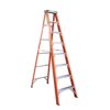 8-Foot Fiberglass Step Ladder, 250 Pound Capacity - Image 2