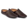FAUSTO FST FOSME-2032 BROWN-42 Men\'s Brown Laser Cut Back O... - Image 10