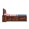 Royal Finish Nivora Solid Wood King Size Bed with Storage - ... - Image 10