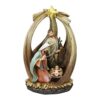 12" Holy Family with Star of Bethlehem Christmas Nativity - Image 2