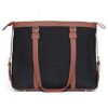 ZOUK Black Solid Handmade Vegan Leather Women\'s Office Bag ... - Image 4