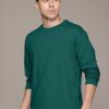 Veirdo® Pure Cotton Round Neck Regular Fit Solid Full Sleeve... - Image 3
