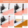 Leather Hole Puncher Hand Punching Machine Manual Press Punc... - Image 3