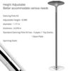 Professional Stripper Spinning Dancing Pole Kit Portable Rem... - Image 3