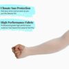 PURSUE FASHION Unisex Full Arm Fingerless Sleeves Gloves for... - Image 5