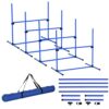 PawHut 4 Piece Dog Agility Starter Kit with Adjustable Heigh... - Image 2
