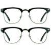 proSPORT Horn Rimmed Reading Glasses Vintage Classic Semi Ri... - Image 2